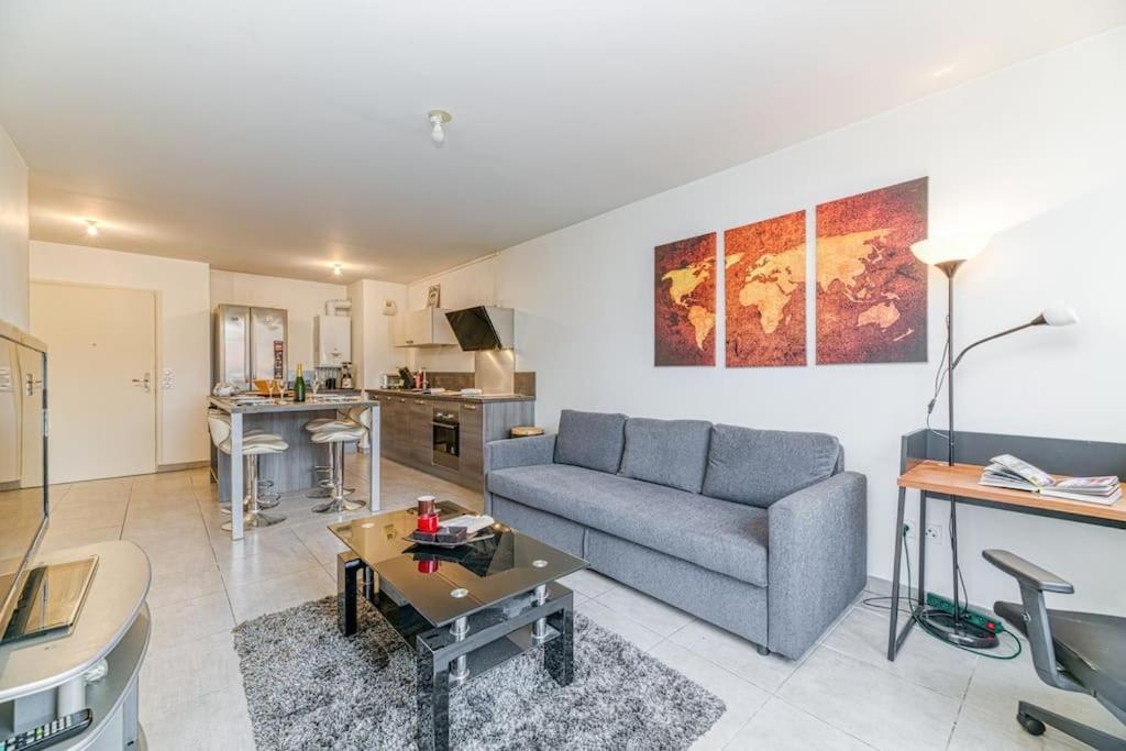Bel Appartement-Garage Prive-Balcon-Wifi Fibre Rhut Ngoại thất bức ảnh